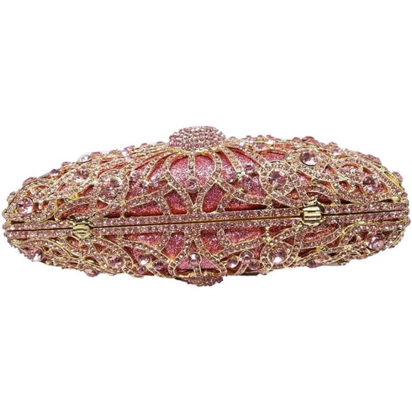 Crystal Peacock Rhinestone Clutch Evening Bag - Picture 8 of 16